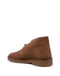 braune Chukka-Stiefel aus Wildleder von Clarks Originals