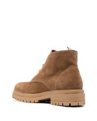 braune Chukka-Stiefel aus Wildleder von Gianvito Rossi