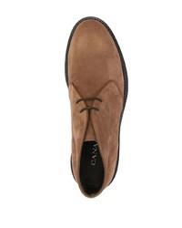 braune Chukka-Stiefel aus Wildleder von Canali