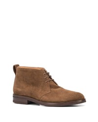 braune Chukka-Stiefel aus Wildleder von Koio