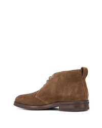 braune Chukka-Stiefel aus Wildleder von Koio