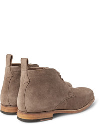 braune Chukka-Stiefel aus Wildleder von Grenson