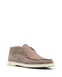 braune Chukka-Stiefel aus Wildleder von Corneliani