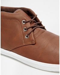 braune Chukka-Stiefel von Asos