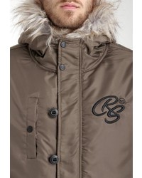 braune Daunenjacke von Crosshatch