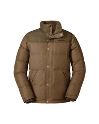 braune Daunenjacke von Eddie Bauer