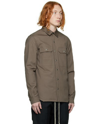 braune Daunenjacke von Rick Owens