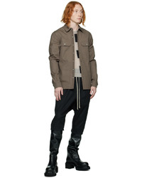 braune Daunenjacke von Rick Owens