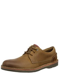 braune Derby Schuhe von Clarks