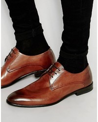 braune Derby Schuhe von Hugo Boss