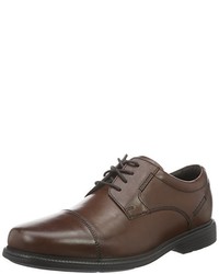 braune Derby Schuhe von Rockport