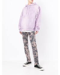 braune enge Jeans mit Destroyed-Effekten von purple brand
