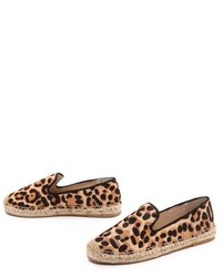 braune Espadrilles mit Leopardenmuster von Steven