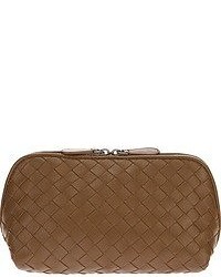 braune geflochtene Clutch