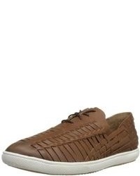 braune geflochtene Oxford Schuhe