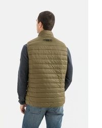 braune gesteppte ärmellose Jacke von camel active