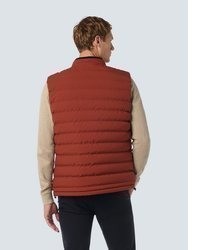 braune gesteppte ärmellose Jacke von NO EXCESS