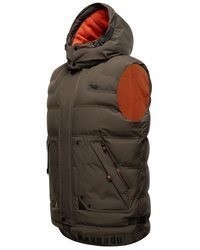 braune gesteppte ärmellose Jacke von Stone Harbour