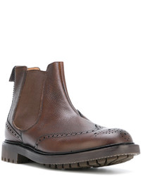 braune Gummi Chelsea Boots von Church's