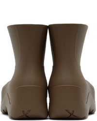 braune Gummi Chelsea Boots von Bottega Veneta