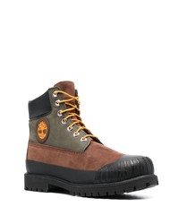 braune Gummi Freizeitstiefel von Timberland