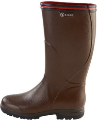 braune Gummistiefel von Aigle