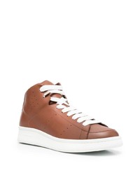 braune hohe Sneakers aus Leder von NEW STANDARD