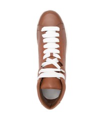 braune hohe Sneakers aus Leder von NEW STANDARD