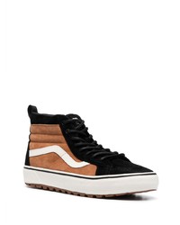 braune hohe Sneakers aus Leder von Vans