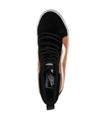 braune hohe Sneakers aus Leder von Vans