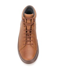 braune hohe Sneakers aus Leder von Camper