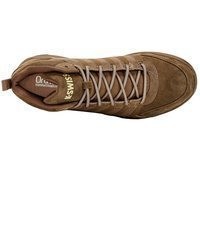 braune hohe Sneakers aus Leder von K-Swiss