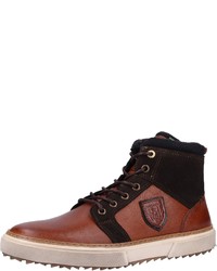 braune hohe Sneakers aus Leder von Pantofola D'oro