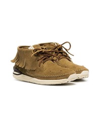 braune hohe Sneakers aus Wildleder von VISVIM