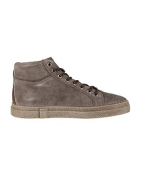 braune hohe Sneakers aus Wildleder von IGI&CO