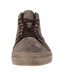 braune hohe Sneakers aus Wildleder von IGI&CO