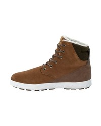 braune hohe Sneakers aus Wildleder von Jack Wolfskin