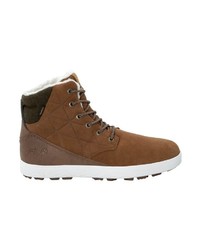 braune hohe Sneakers aus Wildleder von Jack Wolfskin