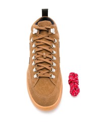 braune hohe Sneakers aus Wildleder von Veja