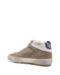 braune hohe Sneakers aus Wildleder von Golden Goose