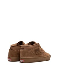 braune hohe Sneakers aus Wildleder von Vans