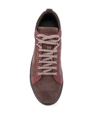 braune hohe Sneakers aus Wildleder von Barba