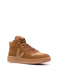 braune hohe Sneakers aus Wildleder von Veja