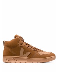 braune hohe Sneakers aus Wildleder von Veja