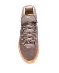 braune hohe Sneakers aus Wildleder von Zespà