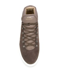 braune hohe Sneakers aus Wildleder von Zespà