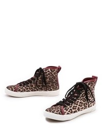 braune hohe Sneakers mit Leopardenmuster von Zimmermann