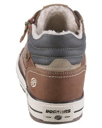 braune hohe Sneakers von Dockers by Gerli