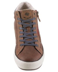 braune hohe Sneakers von Dockers by Gerli