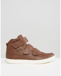 braune hohe Sneakers von Asos